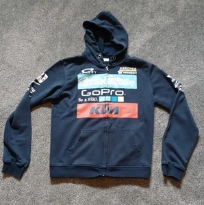 Troy Lee Designs Racing Oakley adidas KTM Team Hoodie Jacket Navy Size XL - Picture 1 of 13