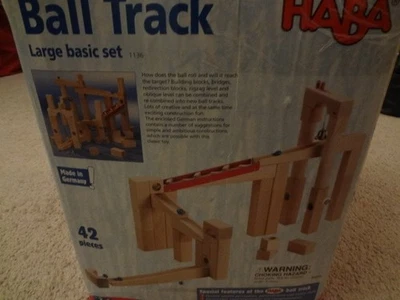 HABA Ball Track Large Basic Set - 42 Piece Wooden Marble Run (Made in Germany) - Image 1 of 4