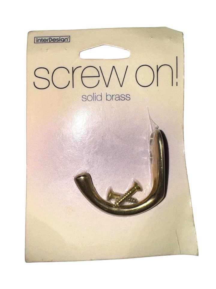 Large Robe/Coat/Hat Door/Wall Single Hook - Brass - Image 1 of 1