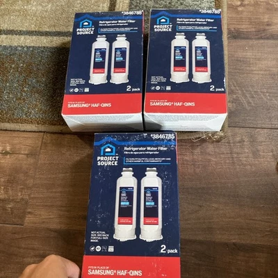 New Project Source Samsung HAF-QINS 3846785 Refrigerator Water Filter 6 Pack QTY - Image 1 of 2