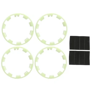 ✦ Green 4Pcs Car Wheel Rim Protectors Hub Rim Protection Guards Protection Ring - Photo 1 sur 12