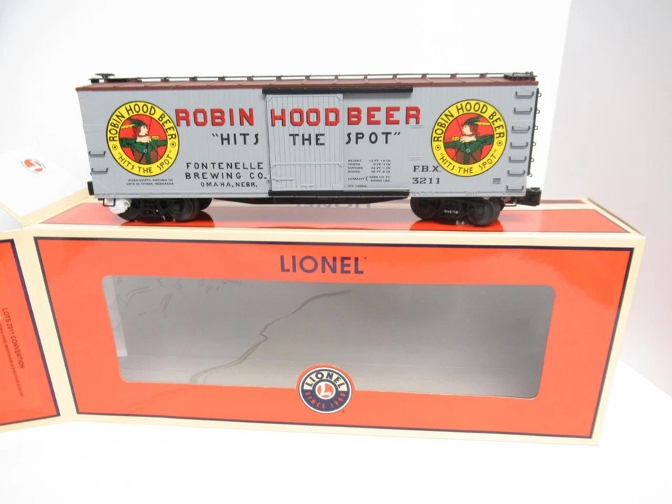 LIONEL LTD. PROD.- 52580- LOTS 2011 ROBIN HOOD BEER REEFER -0/027- NEW- B20 - Image 1 of 1