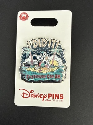 DCL - Mickey Mouse - Castaway Cay 5K - Lo hice - Pin Disney Cruise Line Foto 1 de 3