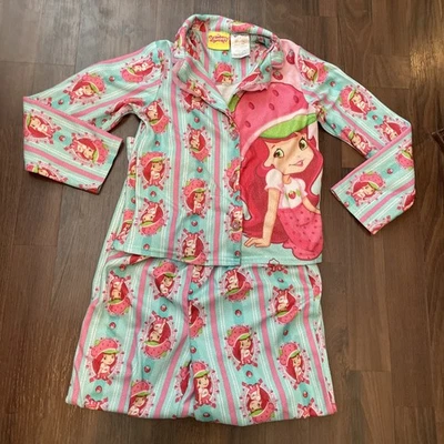 Strawberry Shortcake Pajamas Size 7/8 2 Piece Shirt/Pants Sleep Set - Image 1 of 4
