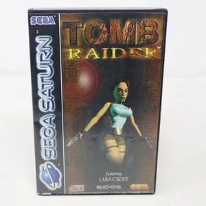 Vintage 1996 90s Sega Saturn Tomb Raider Video Game Pal French Secam Lara Croft - Bild 1 von 10