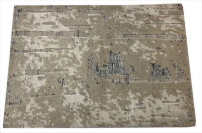 Tappeto Design Annodato A Mano 60x90 Cm Argento Bambù Lucido Moderno R67 - Immagine 1 di 4