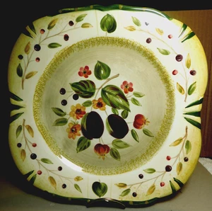 Plato de cena individual (ciruelas) certificado internacional ~ La Toscana Pamela Gladding - Imagen 1 de 22