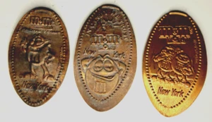 M&M'S WORLD NEW YORK gepresstes Penny-Set ~ IN CANDY WE TRUST Rennteam - Bild 1 von 1