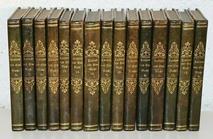 MILLE E UNA NOTTE, RACCONTI ARABI,15 SEMIVOLTI IN PELLE, BRESLAVIA, 1840, RARO - Foto 1 di 6