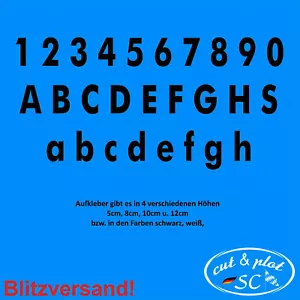 selbstklebende Zahlen Startnr. Hausnummer Aufkleber Briefkasten Mülltonne SC095 - Bild 1 von 50