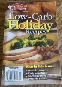 Heart Healthy Cooking Recipes Low Carb Holiday Magazine Booklet 2002 December - Picture 1 of 3