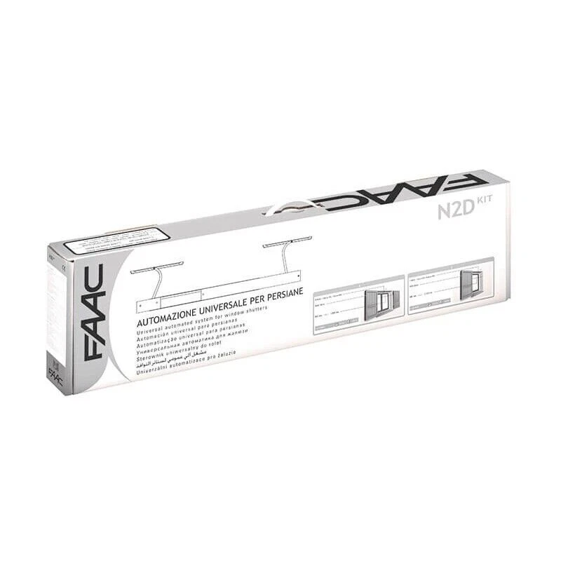 FAAC N2D KIT 220-240V 150W Automazione Universale per Persiane - Marrone (105776)