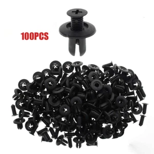 100 Pcs Bumper Clips Fender Push Rivets Retainer Fasteners for Hyundai Kia - Picture 1 of 1