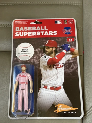 Super7 MLB Baseball Superstars Bryce Harper Philadelphia Phillies 3.75’’ Cover