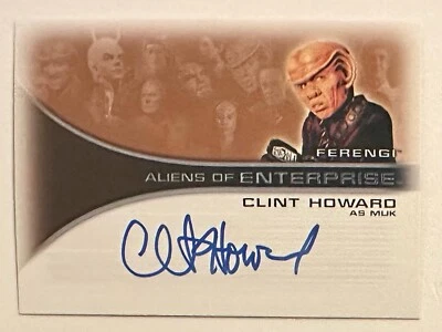 STAR TREK ALIENS OF ENTERPRISE : CLINT HOWARD as MUK AUTO CARD RITTENHOUSE AA1 - Image 1 of 2
