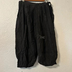Vtg Antique 1920s Gym Bloomers Women’s Sports Edwardian Pantaloon Black Cotton - Picture 1 of 9