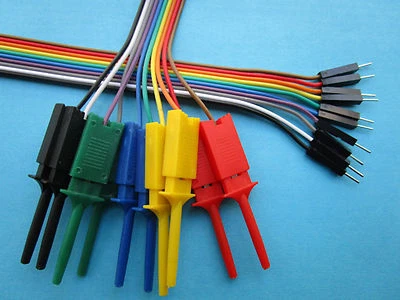 10 Strips 2.54mm 10P 1x10Pin Jumper Wire Male to Flat Test Clip Ribbon Cable New - Image 1 of 4