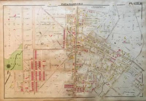 1906 BALTIMORE MARYLAND ORIOLE TERRAPIN UNION BASEBALL PARK STADIUM ATLAS MAP - Picture 1 of 5