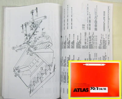 Atlas 70/3 2G/32 Radlader Ersatzteilliste Spare parts list Catalogue de pieces - Bild 1 von 2