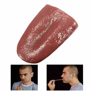 Fake Tongue Gimmick Non-Toxic Elastic Novelty Realistic Scary Fun Magic Trick - Picture 1 of 8