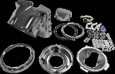 Drag Specialties Chrome Nacelle 车头灯外壳套件 Harley Fat Boy Lo 10-17 — 第 1/3 张图片