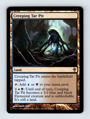 Creeping Tar Pit - LP - Worldwake - Regular - Magic The Gathering MTG - Image 1 of 2