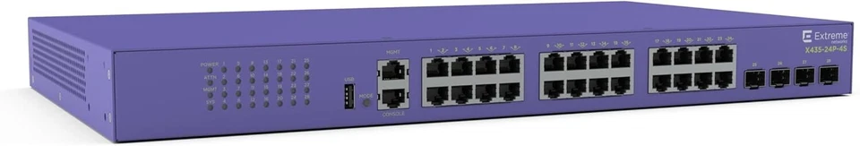 Extreme Networks ExtremeSwitching X435-24P-4S Ethernet Switch - 24 Ports - - Image 1 of 2