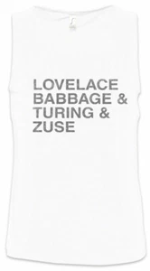 Lovelace & Babbage & Turing & Zuse Herren Tank Top Thrilling Adventures of Fun - Picture 1 of 1