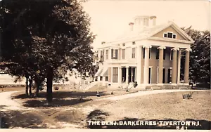 1908 RPPC Benj. Barker Home Tiverton RI Dubois #841 - Picture 1 of 2