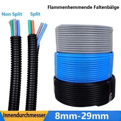 Wellrohr PP Wellschlauch Marderschutz Isolierrohr Kabelschutzrohr Flexrohr Rohr - Bild 1 von 4