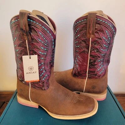 Talla 7.5 | BOTAS VAQUERAS ARIAT “VAQUERA” Suelas Rosa Nuevas✨ Niños 5.5 Euro 37 Foto 1 de 4