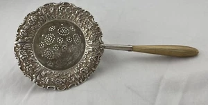 Fancy Tiffany & Co Sterling Repoussed Tea Strainer - Picture 1 of 6