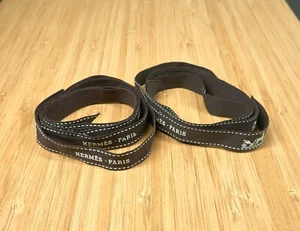  Hermes Paris Ribbon Authentic  set of 2 pc, 46 and 39 in length - Photo 1 sur 6