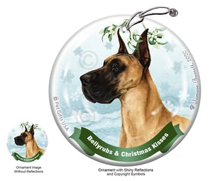 Adorno de peñas y besos para el vientre - cervatillo recortado gran danés - Imagen 1 de 1