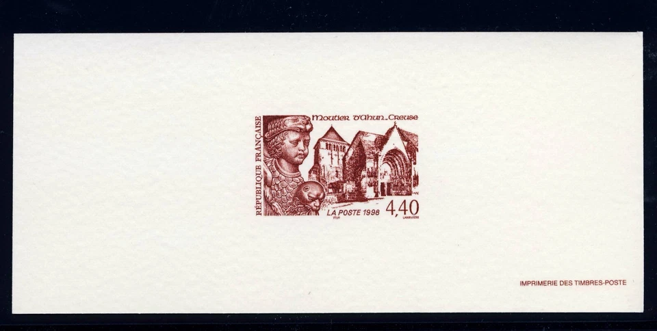 FRANCE . 1997 Abbey of Moutier D'Ahun (2621) . Reduced Size Deluxe Proof - Image 1 of 1