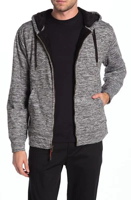 Sudadera con capucha forrada de piel sintética resistente a la intemperie, gris LT, LG Foto 1 de 3