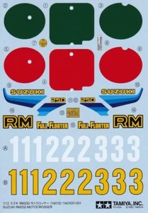 Calcomanías Tamiya 1/12 SUZUKI RM250.Item14013 de Japón - Imagen 1 de 1