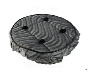 Lowrider Bike Steering Wheel Cover Buttons SWIRL Velour GRAY - Picture 1 of 1