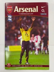 2005/06 ARSENAL V BIRMINGHAM CITY 02-10-2005 PREMIER LEAGUE LAST @ HIGHBURY - Picture 1 of 1