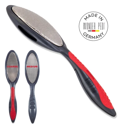 Double Sided Metal Foot File Stainless Steel Feet Callus Remover Made in Germany - Image 1 of 4