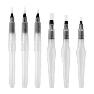 6PCS Water Brush Pens Brush Plastic Student Watercolor Pens Beginners Art - Imagen 1 de 12