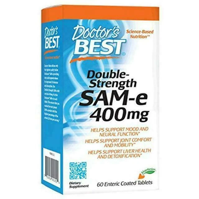 Doctor's Best SAM-e 400mg Double Strength Tablets - 60 Count