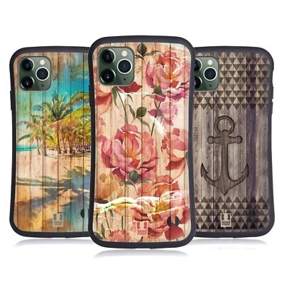 HEAD CASE DESIGNS MIX WOOD PRINTS HYBRID CASE FOR APPLE iPHONES PHONES - Image 1 of 4