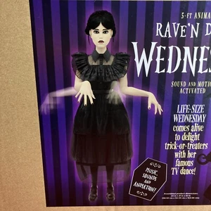 Tekky Rave’n Dance Wednesday / 5’ Animated / Addams Family / Lowe’s / Halloween - Picture 1 of 7