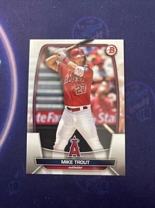 Lot Of 25 Cards 2023 Bowman (25 Count) Mike Trout Base Paper #89 - Picture 1 of 2