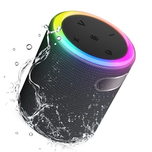 Portable Waterproof Led Party Bluetooth Mini Wireless Stereo Speaker w Lights - Picture 1 of 11