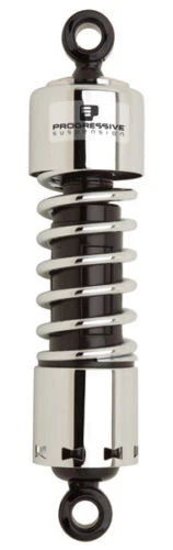 Amortiguadores estándar de suspensión progresiva 412 cromados de 11" para Harley-Davidson Foto 1 de 1