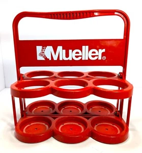 Carrito transportador de agua Mueller rojo 6 botellas plegable uso en equipo deportivo - Imagen 1 de 7