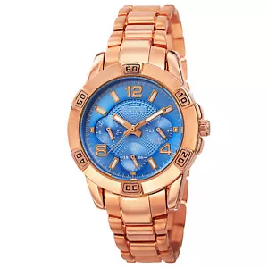 New Women's August Steiner AS8143RGBU Blue Dial Multifunction Bracelet Watch - Picture 1 of 4