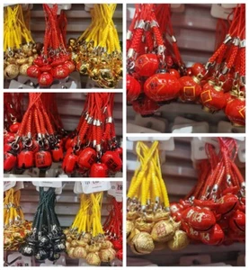 New 100 pcs mix  Jingle Bells Lanyard DIY Making Accessories keychians - Picture 1 of 1